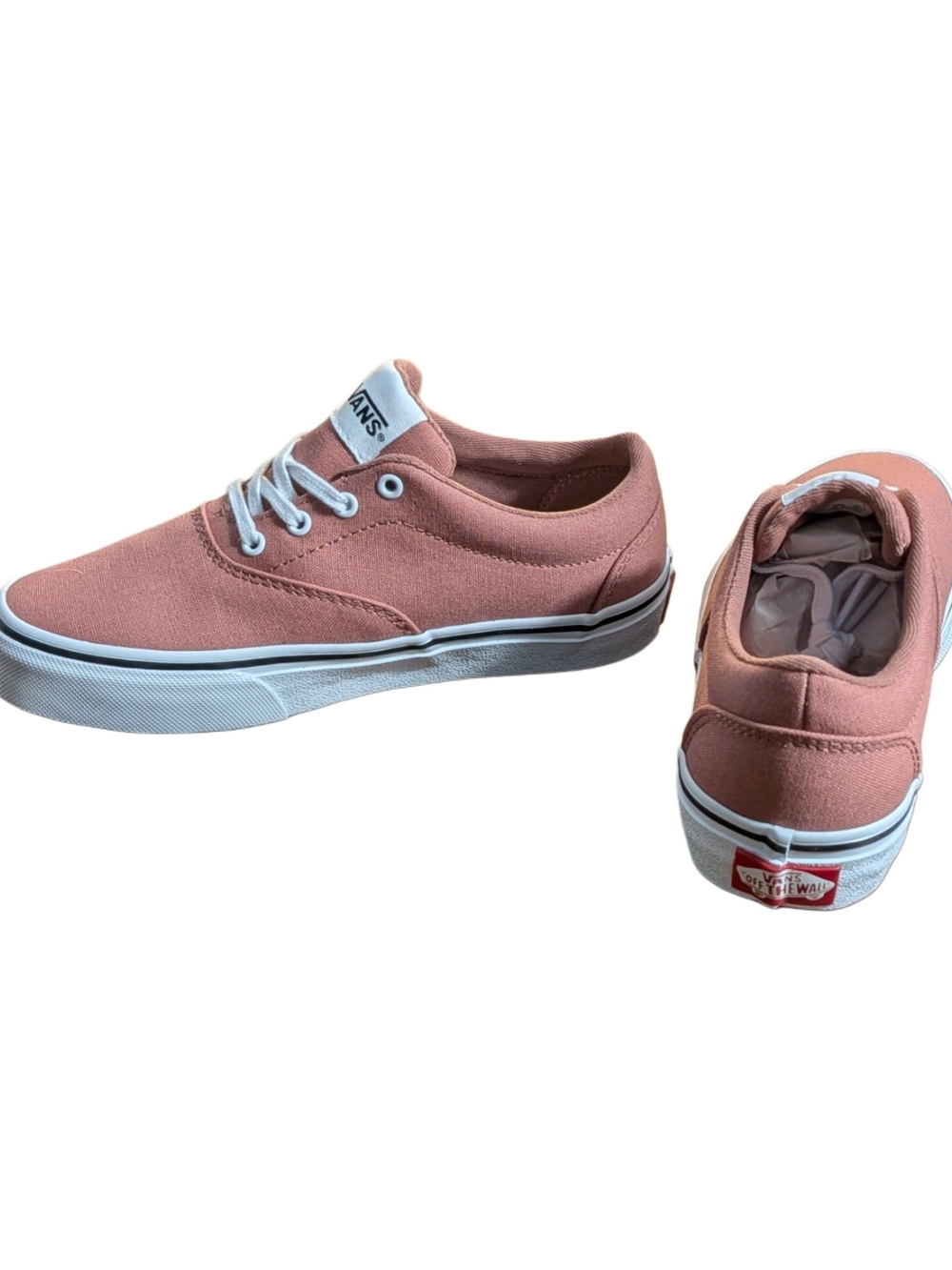 Vans Doheny Kids Shoes Size 2 Canvas Night Rose Pink Low Top Sneakers New Box - Picture 8 of 9
